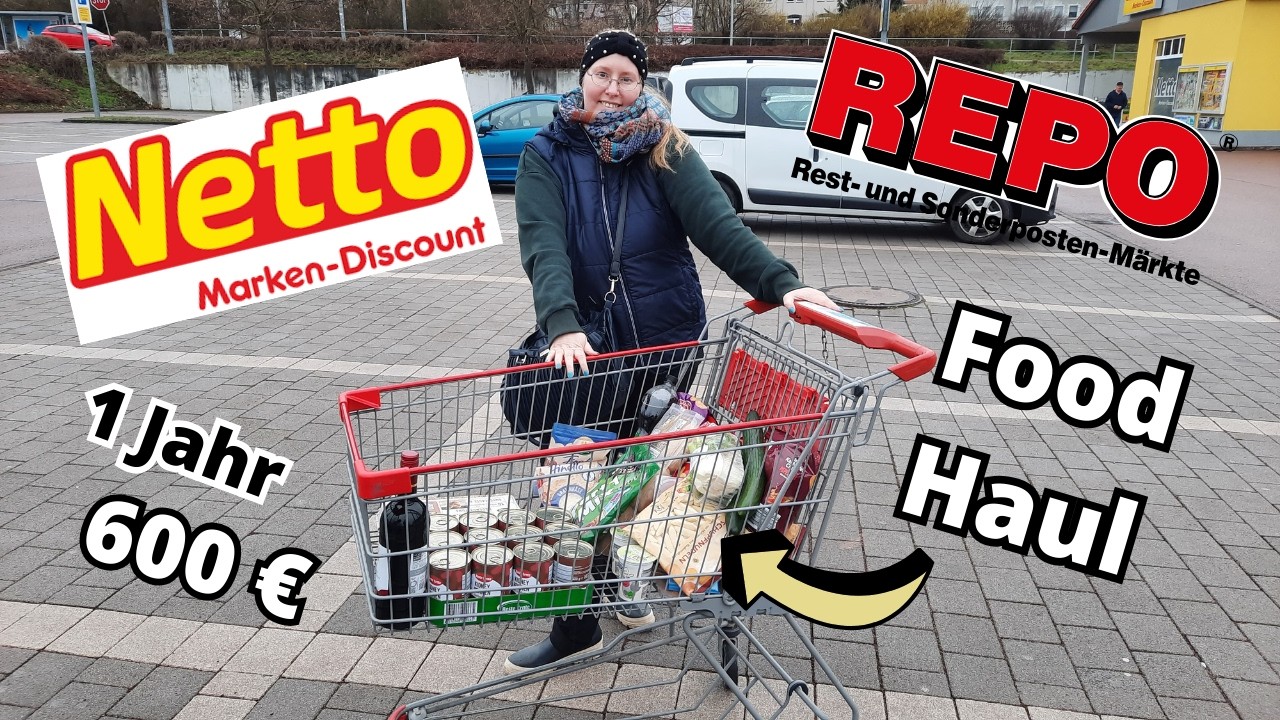 Wieder Zuhause und gleich 2x zu Netto 🍌 Food Haul Einkauf 🥒 1 Jahr mit 600€ Budget #sparen Teil 22