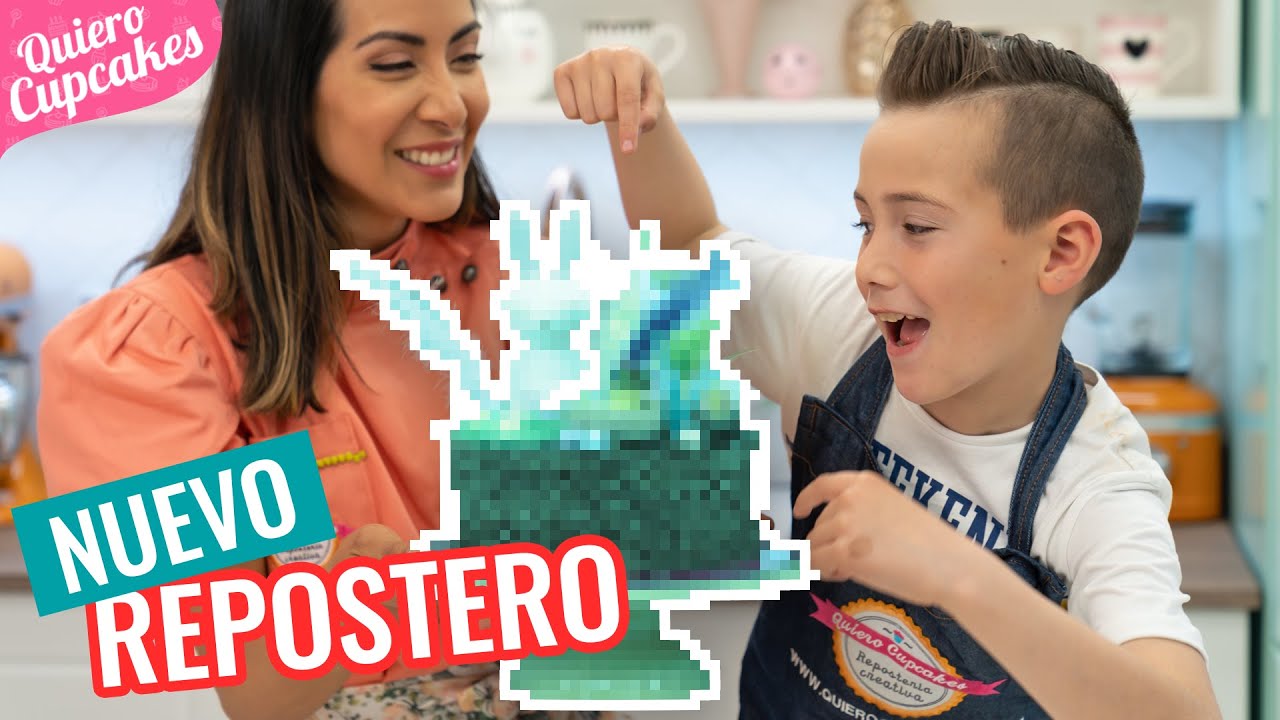 TARTA MONA DE PASCUA 🐣 | MI HIJO DECORA EL PASTEL 🧑‍🍳 | QUIERO CUPCAKES
