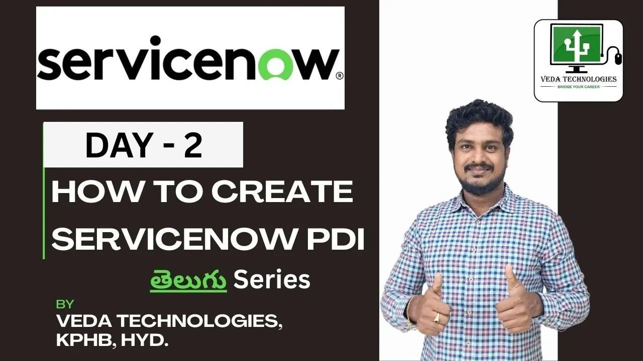 Day 2 | How to Create ServiceNow PDI |ServiceNow Versions |ServiceNow Telugu Series Veda Technolo