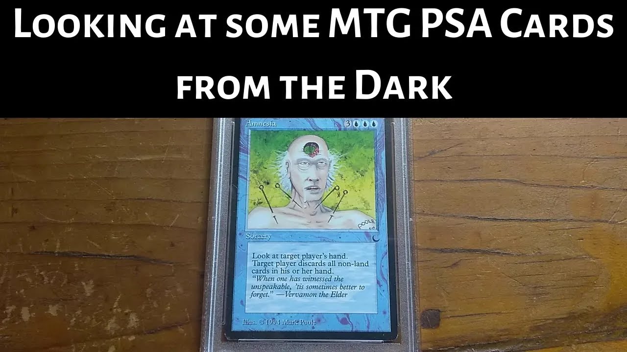 Looking at Some MTG PSA Graded Cards from The Dark, Fun Flavor Text