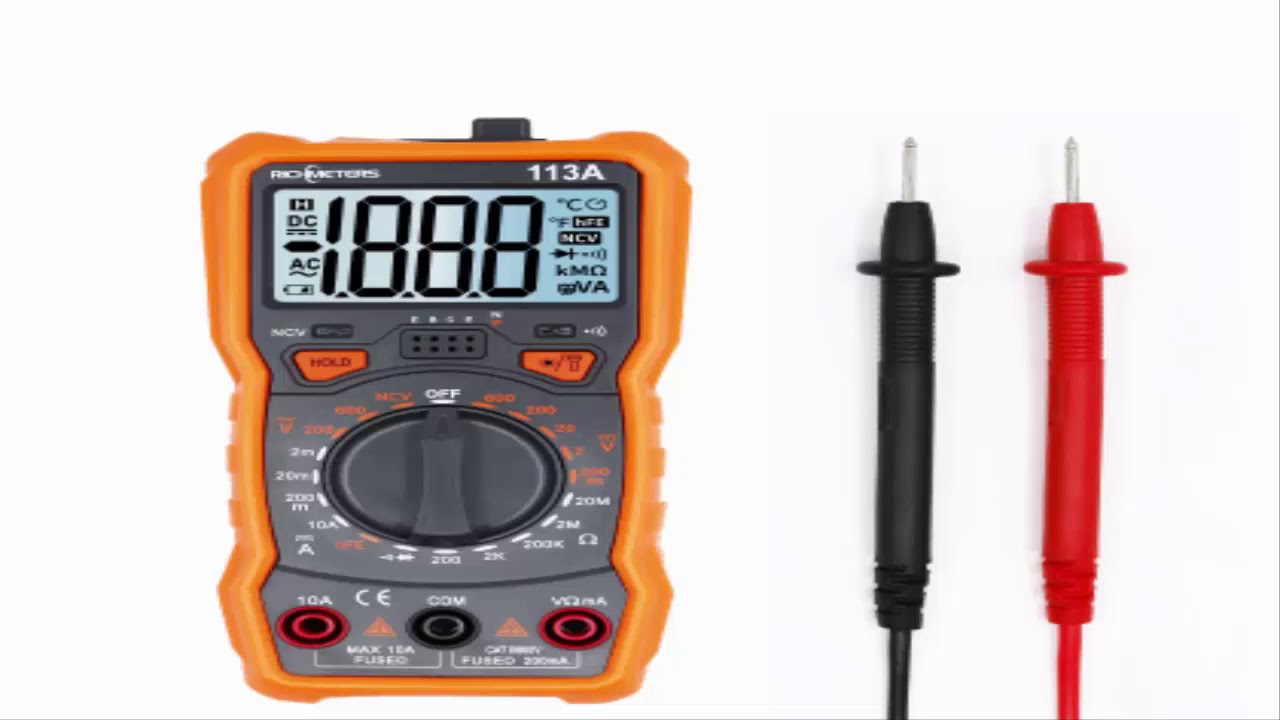 RICHMETERS RM113D NCV Digital Multimeter 6000 counts Auto Ranging AC/DC