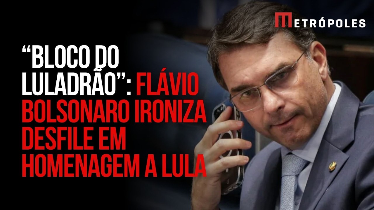 Flávio usa IA para ironizar desfile de Lula: “Bloco do Luladrão”