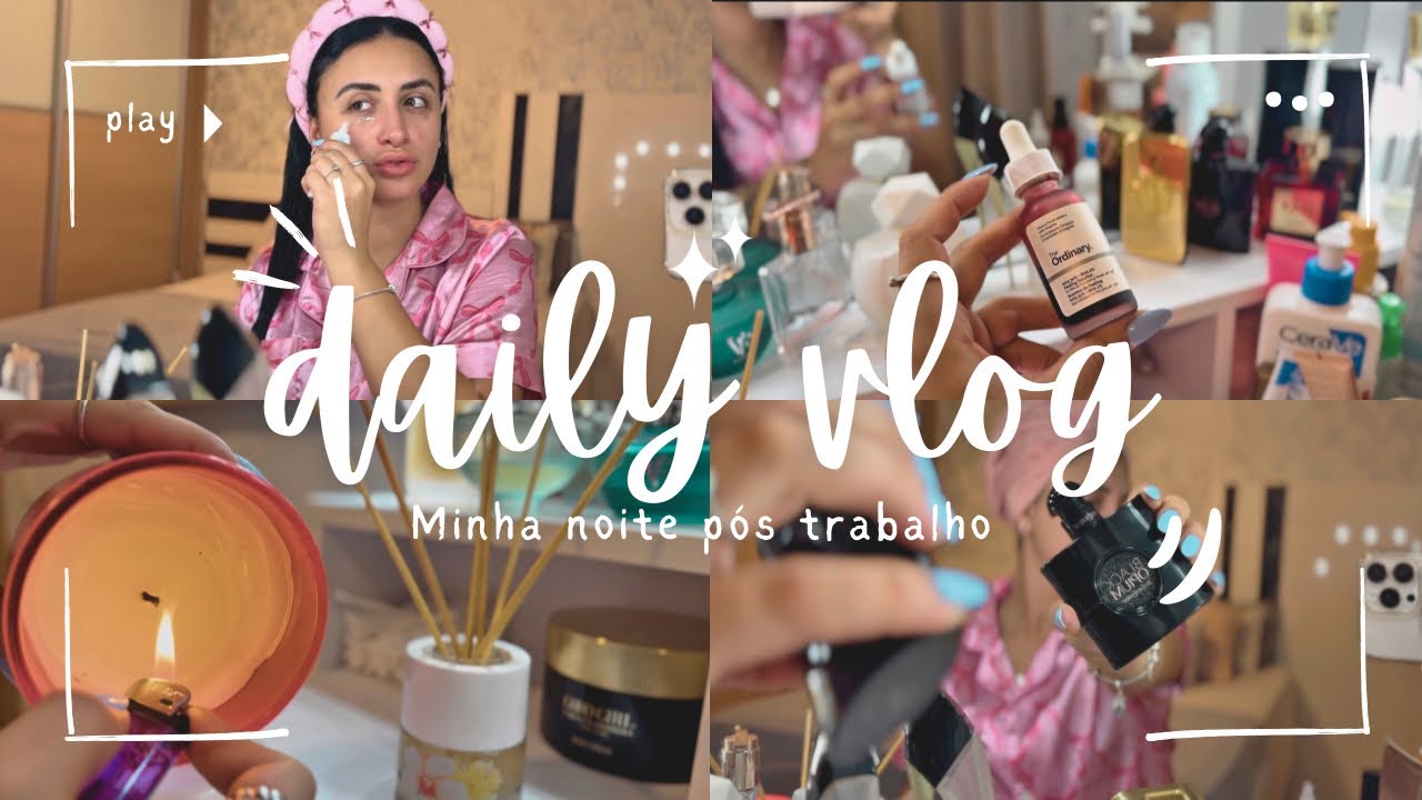 MINHA NOITE PÓS TRABALHO | Skin care, autocuidado e rotina relaxante ✨
