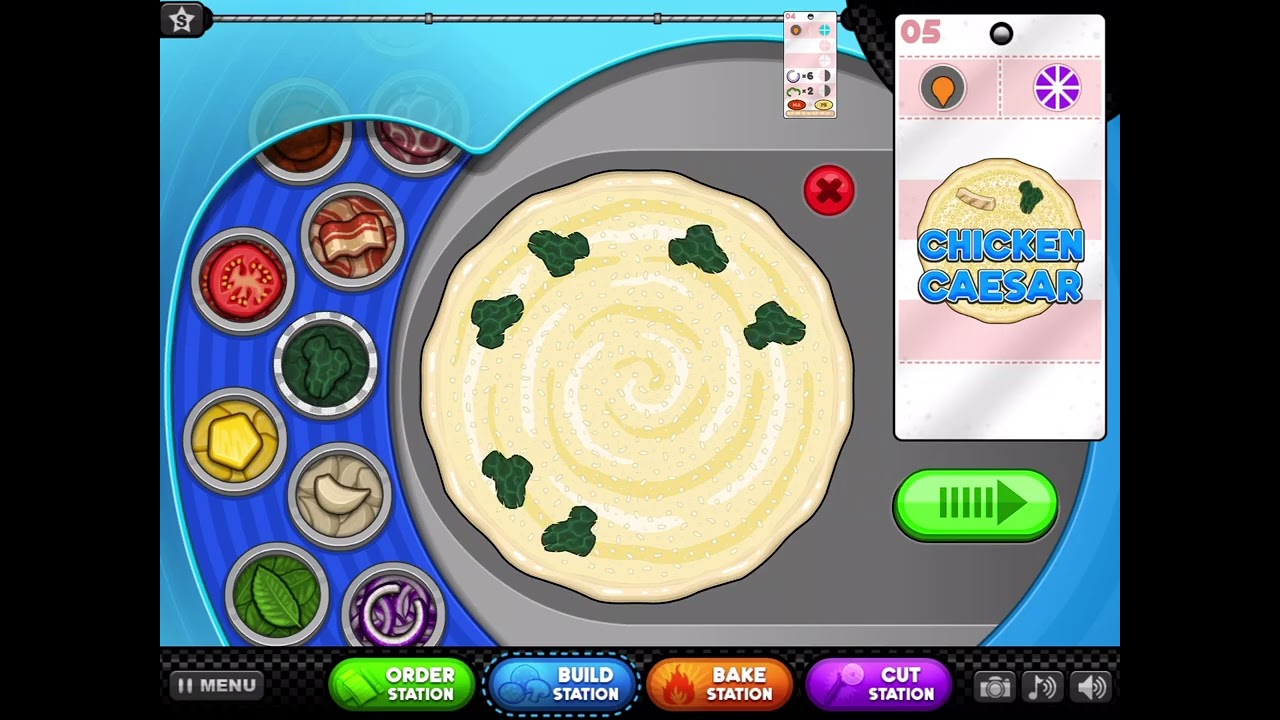 Papa's Pizzeria HD - All Extra Cheese Toppings Unlocked