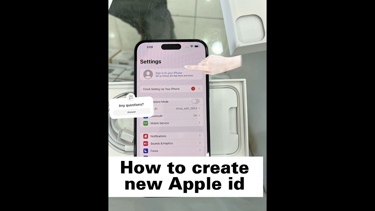How to create new Apple ID || Get free Apple ID without gmail || easy step | just in 16 sec | hindi