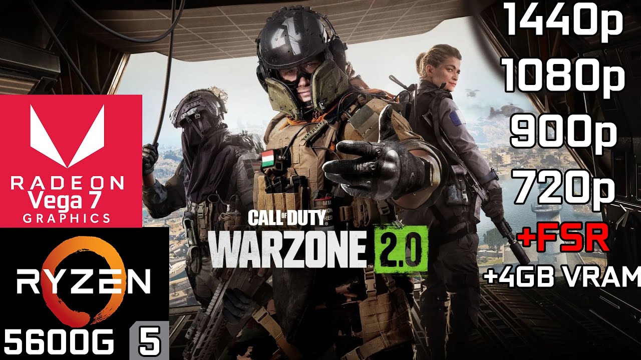 Call of Duty Warzone 2.0 - Ryzen 5 5600G Vega 7 & 16GB RAM