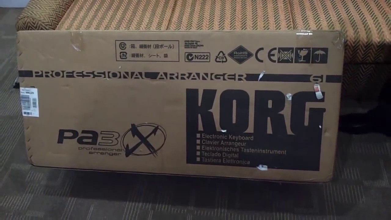 Unboxing keyboard korg PA3x