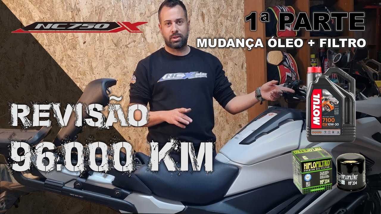 NC 750X | Revisão 96.000 Km - 1ª PARTE: mudança óleo + filtro