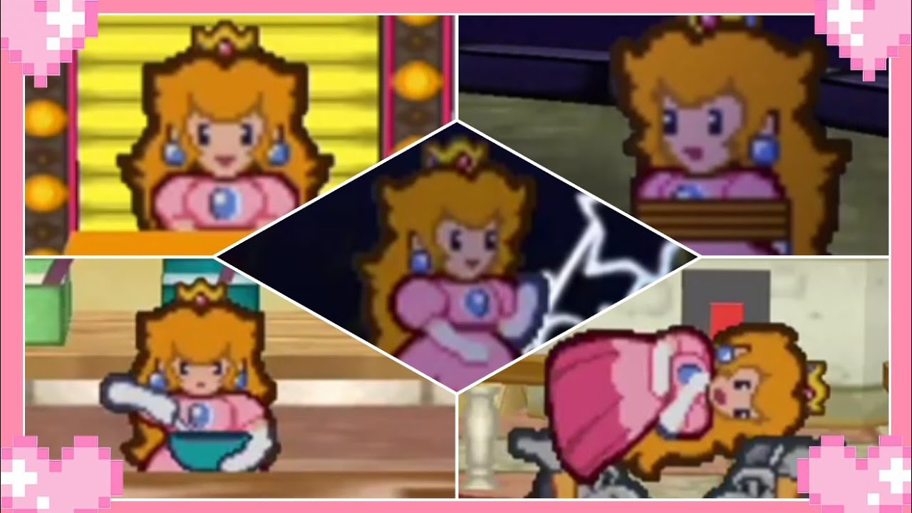 💗 Paper Mario 64 - All Paper Peach scenes 💗