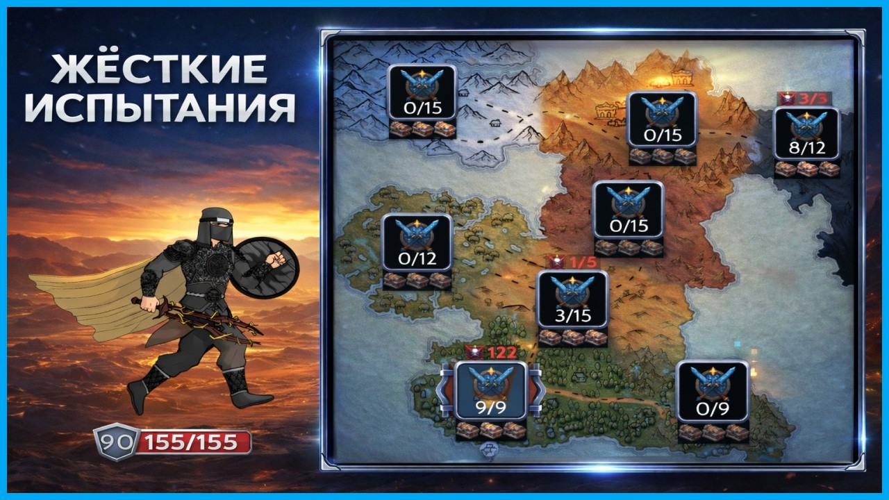 САМЫЕ ЖЁСТКИЕ ИСПЫТАНИЯ В ИГРЕ Obsidian Knight RPG?!