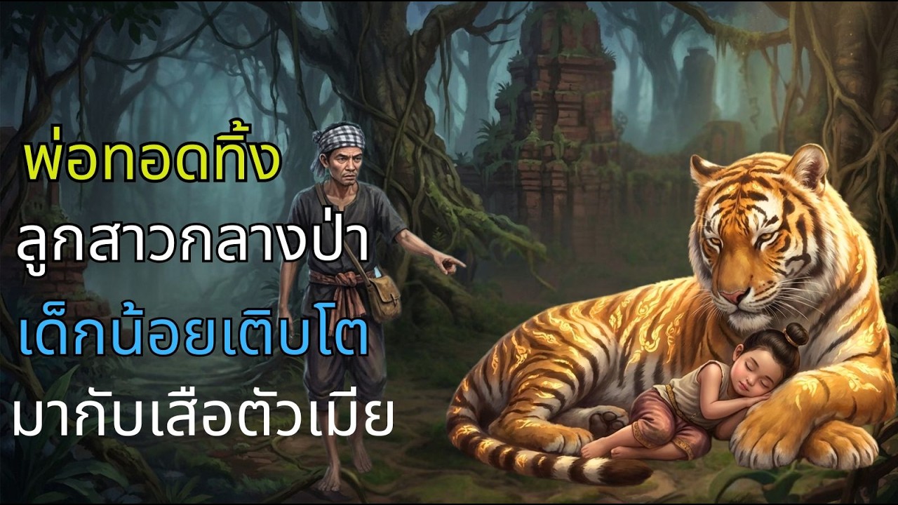 พ่อทอดทิ้งลูกสาวกลางป่า เด็กน้อยเติบโตมากับเสือตัวเมีย| นิทาน, นิทานพื้นบ้าน, ตำนาน, เรื่องเล่าI