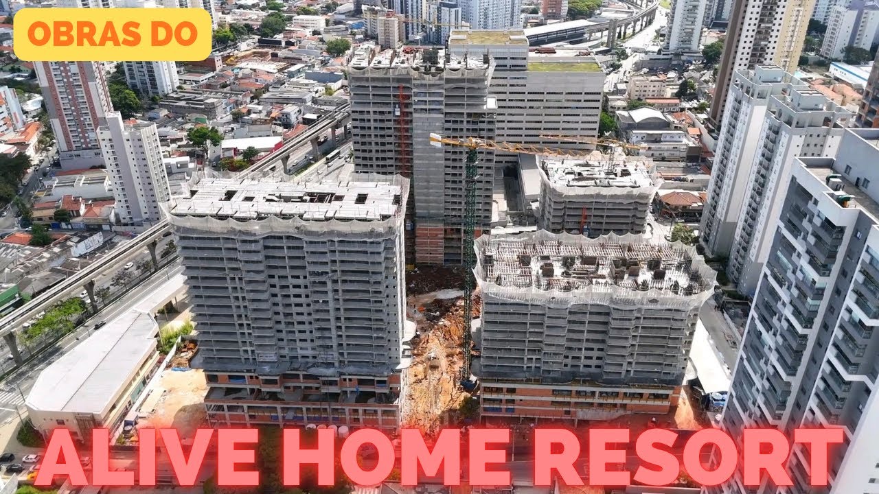 Drone na Vila Prudente: Avanço nas obras do Alive Home Resort - São Paulo