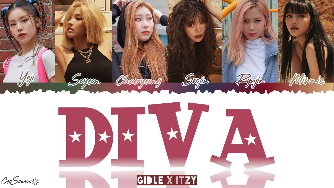 (G)I_DLE X ITZY - DIVA by BEYONCÈ (COVER) [Color Coded Lyrics]