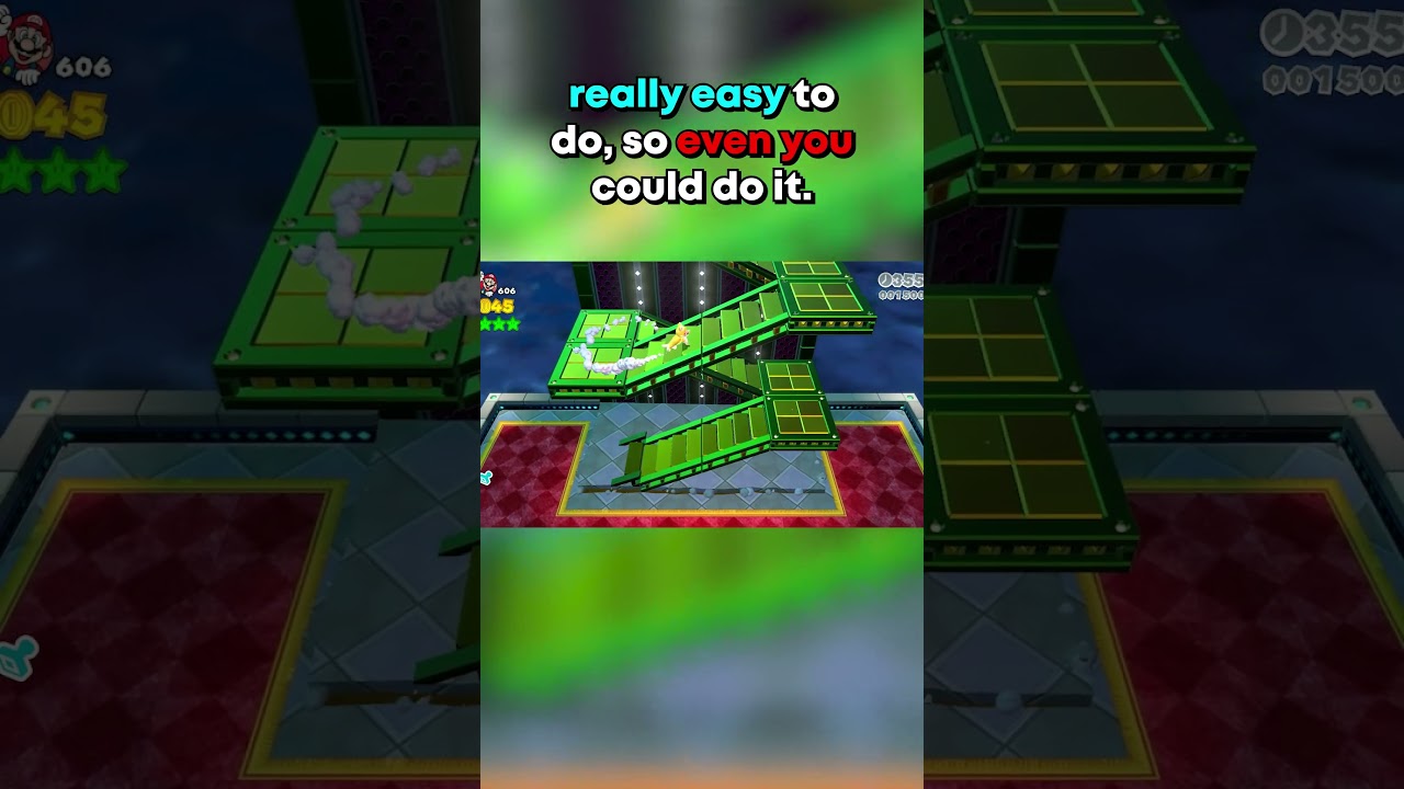 Skipping Bowser in Super Mario 3D World #sm3dw #supermario3dworld #mario #nintendo #gaming #speedrun