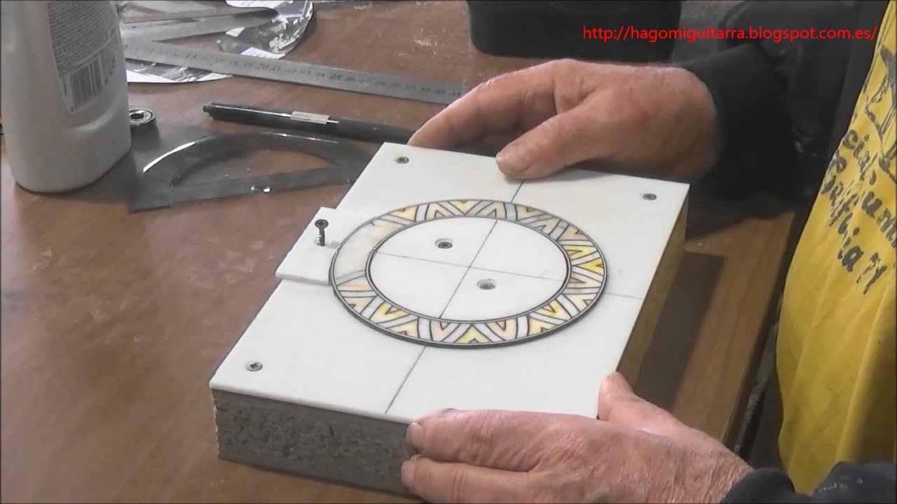 Construcción de guitarras-Rosetas para guitarras. Utillaje necesario.