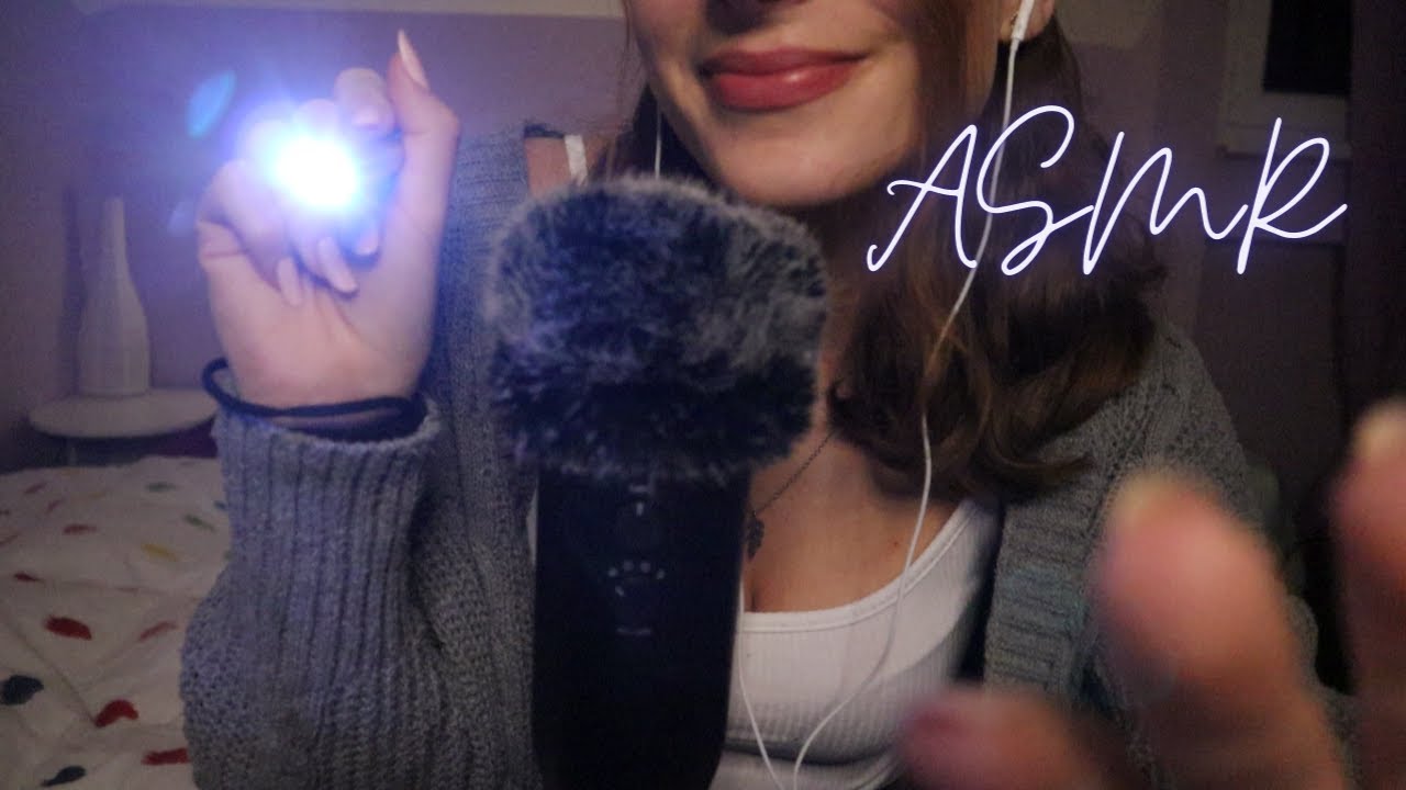 German / Deutsch ASMR | Inaudible Whispering + Follow the Light