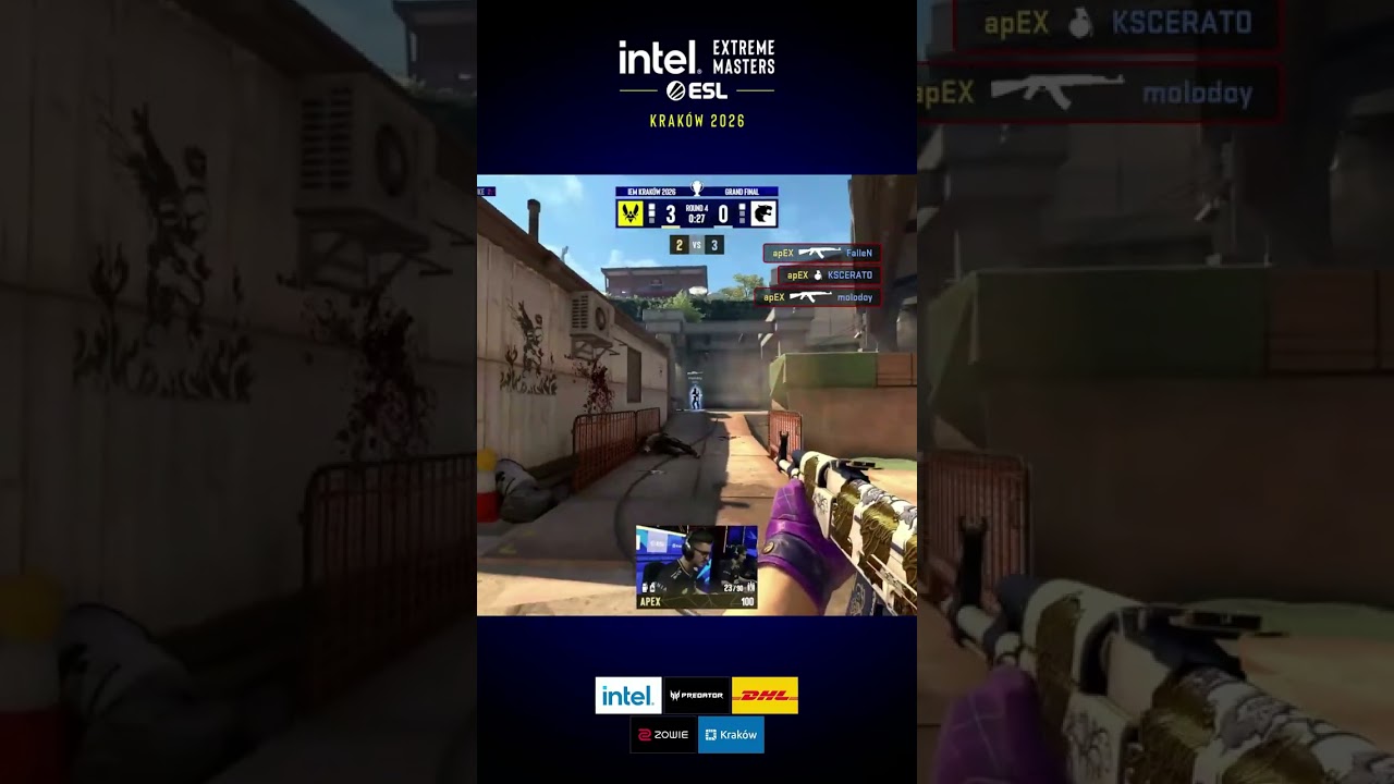 This Should Be Impossible APEX WIPES FOUR In 2v5 #esl #iem #krakow #cs #cs2 #clutch