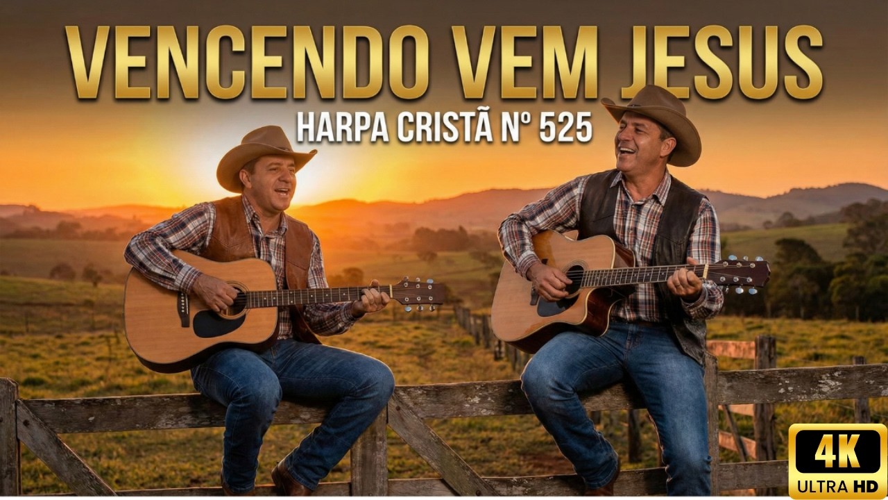 VENCENDO VEM JESUS (Hino 525) - Clássico da Harpa Cristã na Fazenda