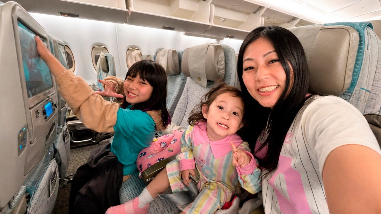 24 HORAS DENTRO DO AVIÃO + REENCONTRO🥹! | YU e FAMÍLIA