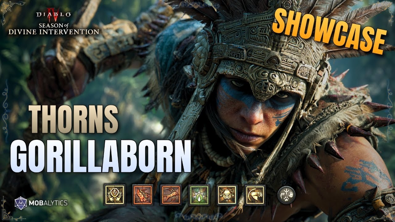 Diablo 4 Season 11 - Mobalytics Thorns Rock Splitter Spiritborn - Pre-Season Build Showcase