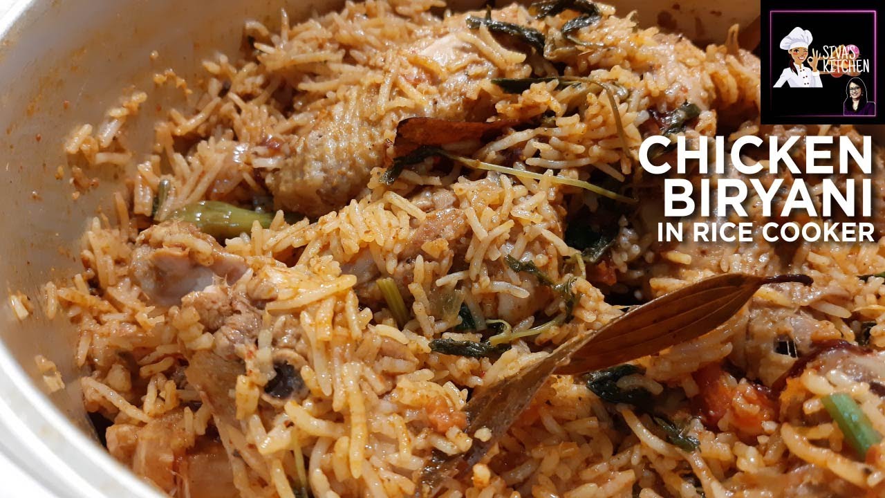 CHICKEN BRIYANI made in rice cooker   2022 first video 😃😃