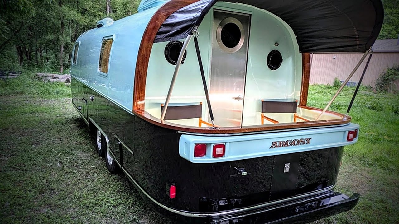 Restored 1976 Airstream Argosy | Luxury Vintage RV With Yacht-Inspired Open-Air Deck