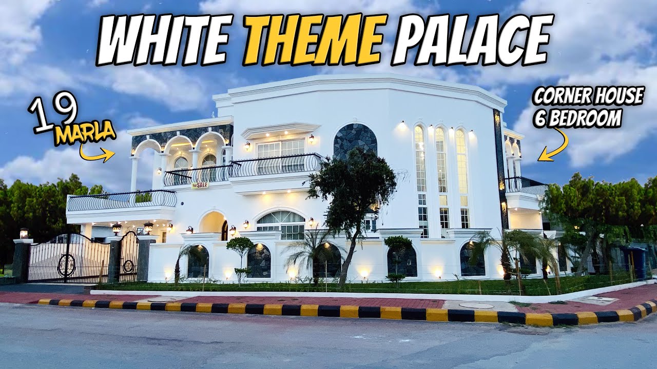 Taqreeban 1 Kanal (19 Marla) White Themed Palace For Sale In Bahria Town Islamabad