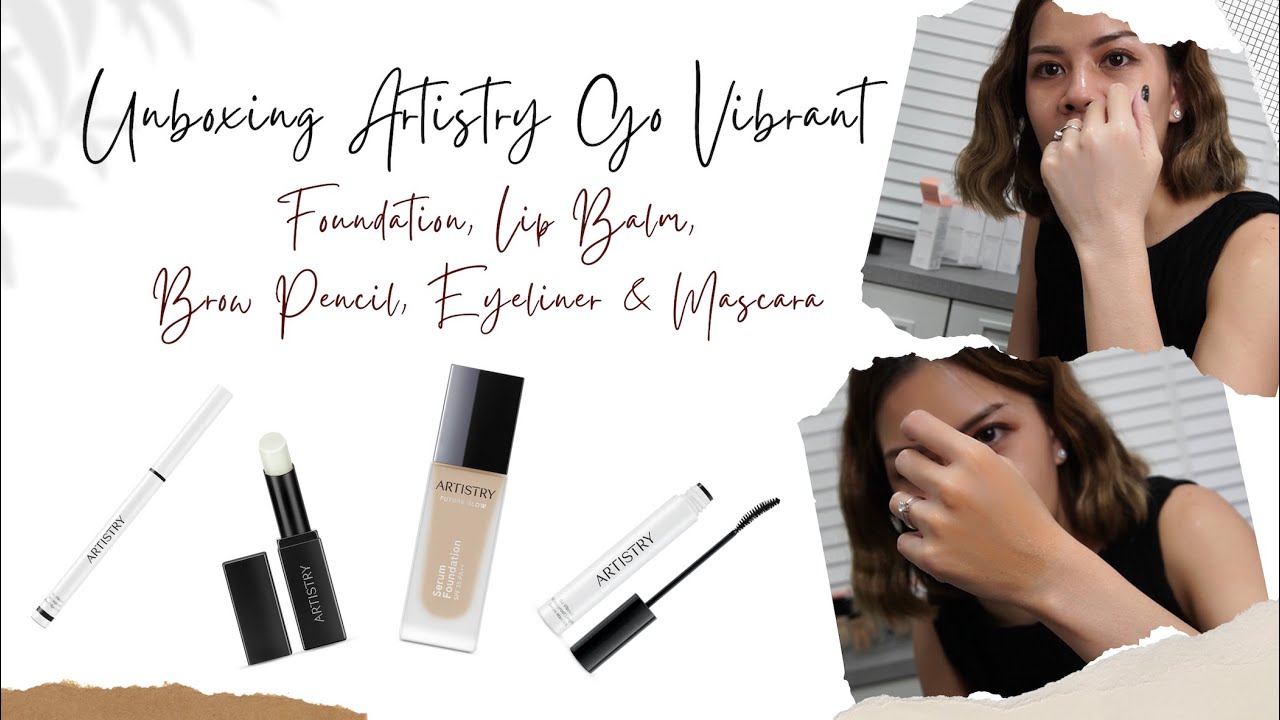 Unboxing NEW Foundation, Eyeliner, Brow Pencil, Mascara & Lip balm from #artistry