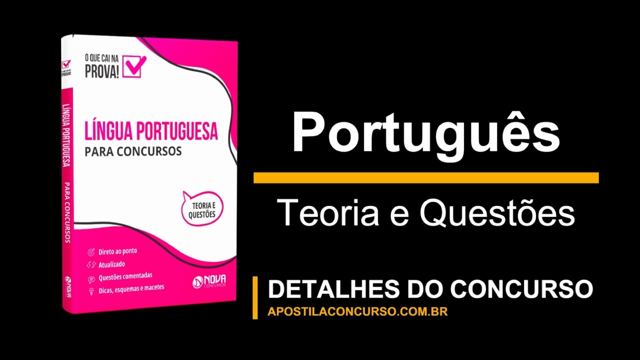 Apostila de Português para Concursos Públicos PDF e Impressa