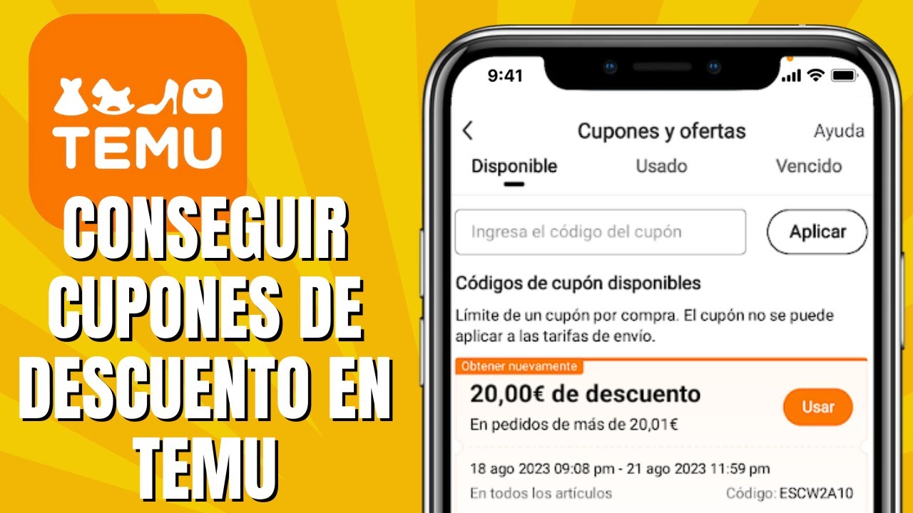 C&oacute;mo CONSEGUIR Cupones De Descuento En TEMU