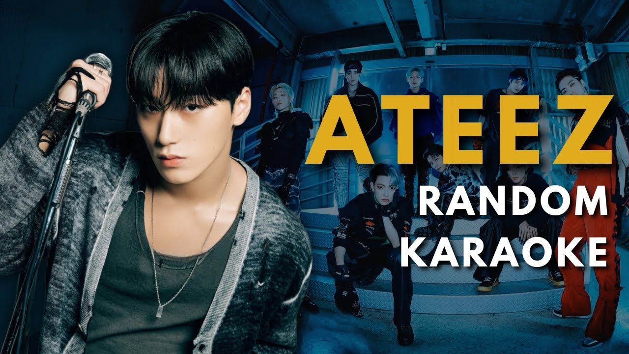 K-POP RANDOM KARAOKE CHALLENGE 🎤 ( ATEEZ RANDOM KARAOKE )