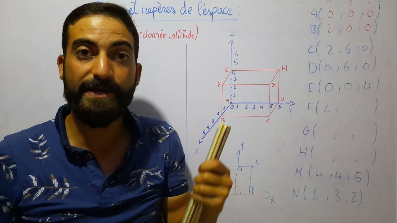 vecteur et repères dans l'espace;vectors and reference frame in space