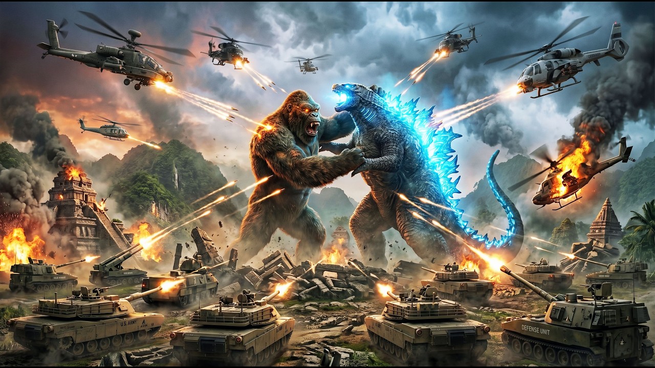Godzilla vs King Kong  The Most Epic Monster Fight Ever