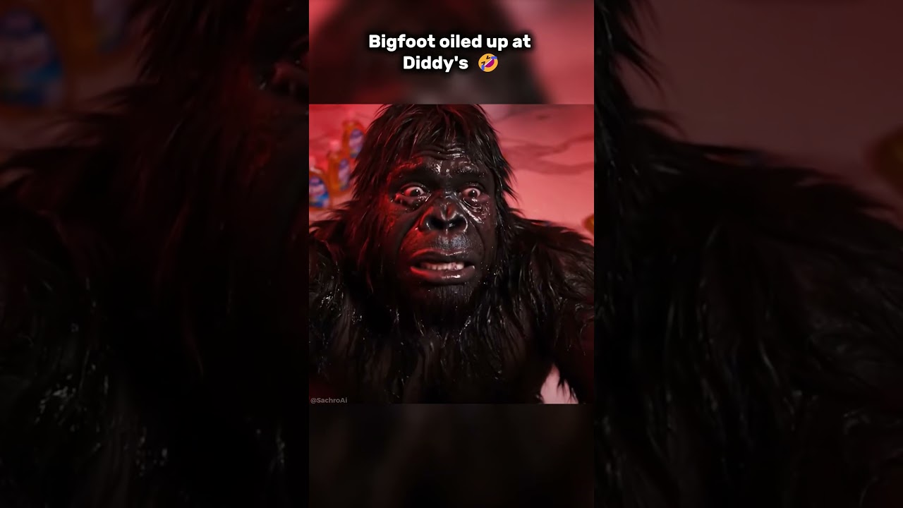 Bigfoot and his one night at Diddy's #bigfoot #funny #yeti #bigfootvlog