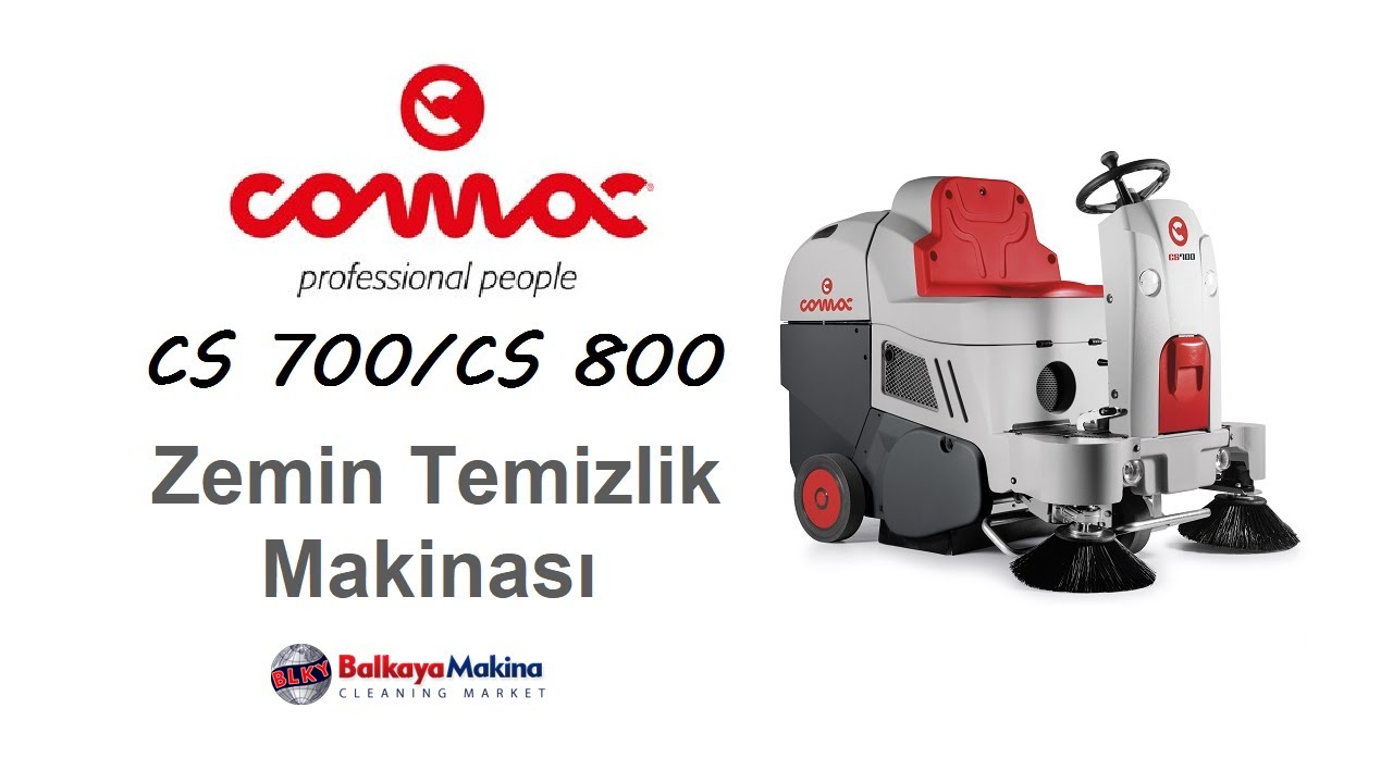 Comac CS 700/CS 800 Akülü/Benzinli İç ve Dış Alan Binicili Süpürücü - Comac Türkiye / Balkaya Makina