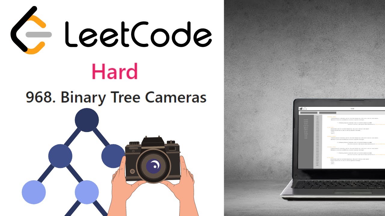 Leetcode 968(Hard) Binary Tree Cameras: Simple C++ Solution