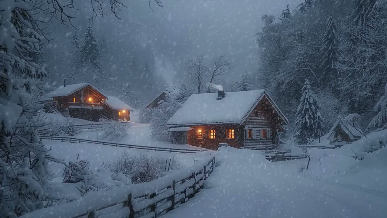 Loud Blizzard & Howling Wind Sounds for Deep Sleep, Relaxing | Winter Snowstorm Ambience