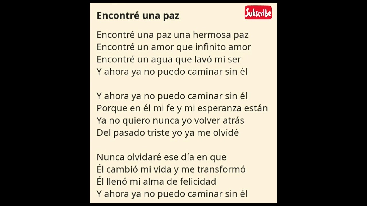 Alabanza (Encontré una paz ) 🎶🎶
