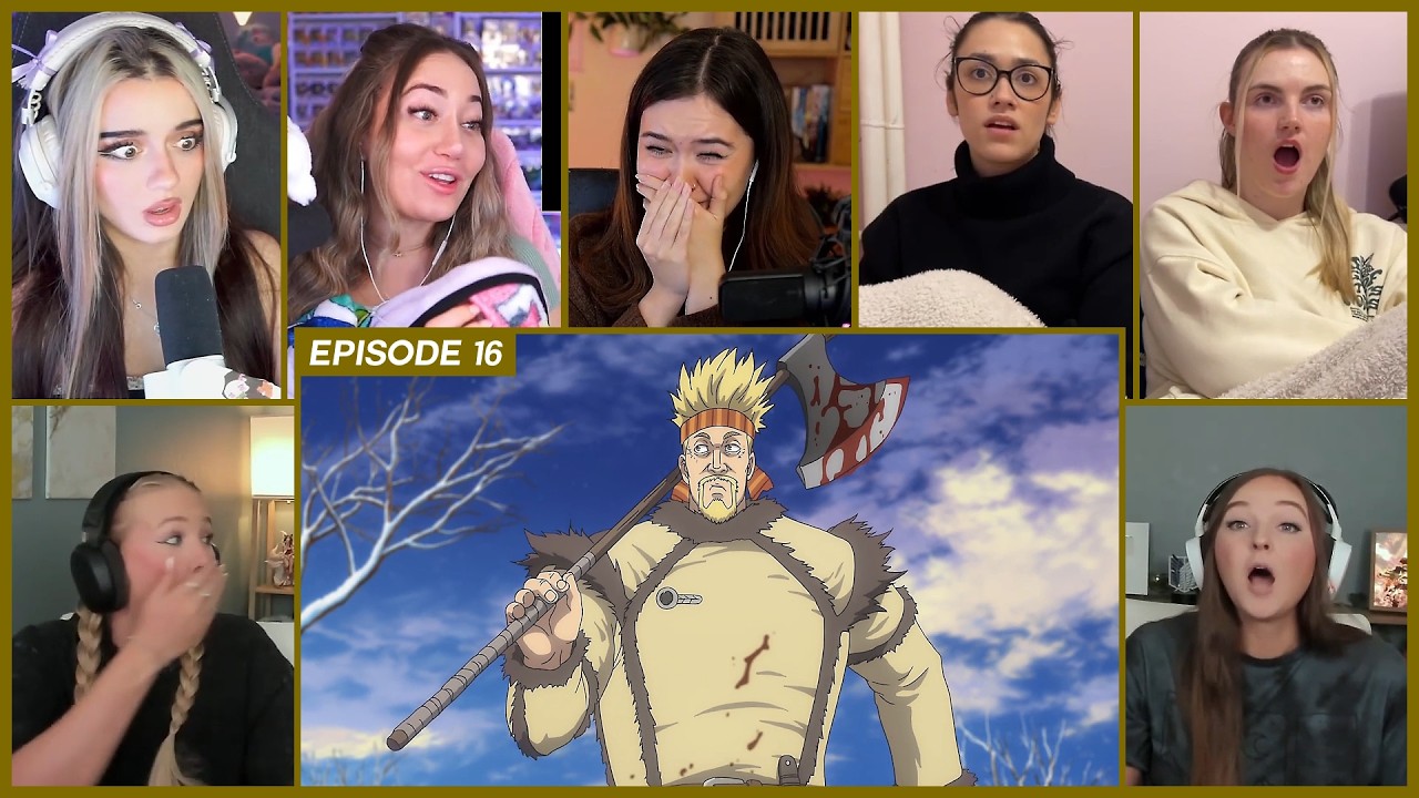 [GIRLS REACT] Thorkell finds Askeladd | Vinland Saga Ep 16 Girl Reaction Mashup