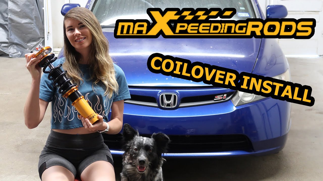 Installing Maxpeedingrods Coilovers On My 8th Gen Civic Si!