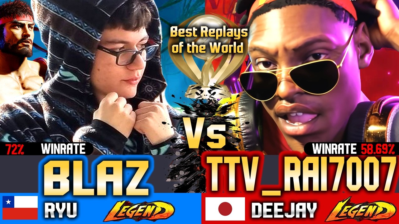 🔥SF6 Ryu (BLAZ in JAPAN🔥vs TTV_Rai7007) Deejay ▰ Street Fighter 6 Gameplay High Level