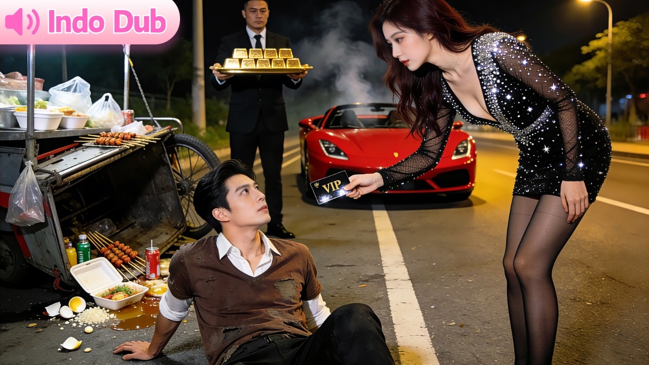 Penjual sate miskin tabrak mobil CEO cantik; ia tak marah, beri 1 juta dan ingin menikah!