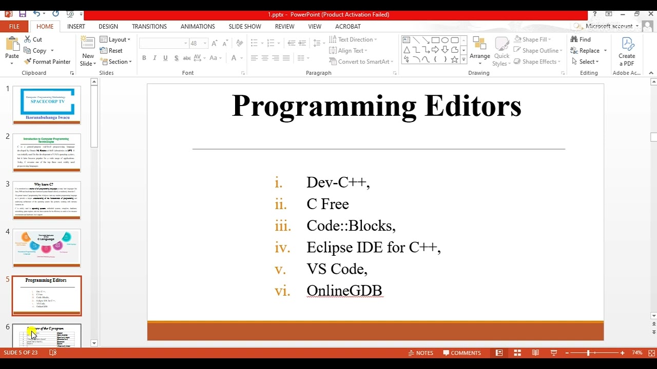 Introduction to C Programming in KINYARWANDA