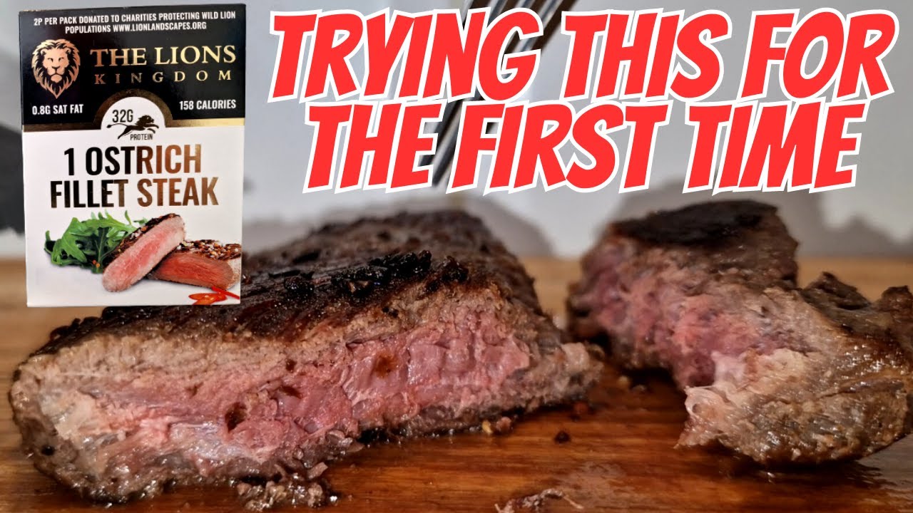 I try OSTRICH for the VERY FIRST TIME - Ostrich Steak - LION CHARITY - Food Review WILL IT BE NICE?
