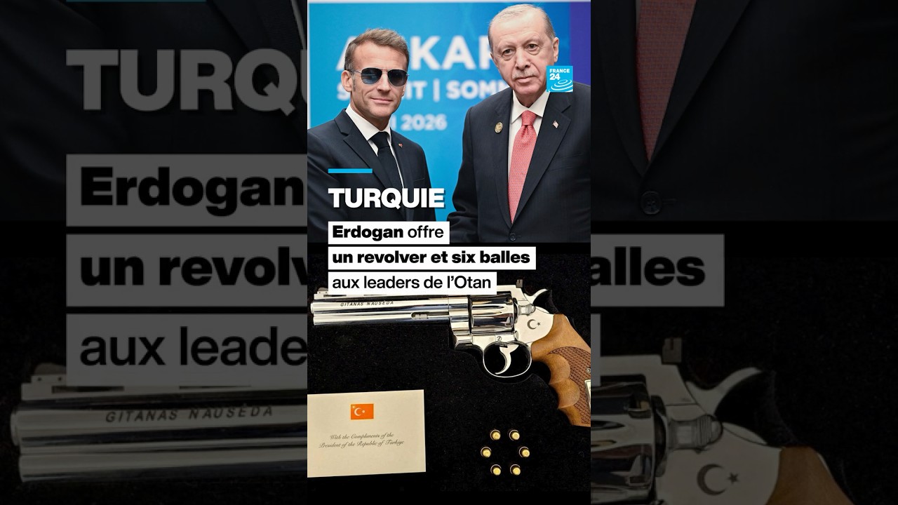 Turquie : Erdogan offre un revolver et six balles aux leaders de l&rsquo;Otan &bull; FRANCE 24