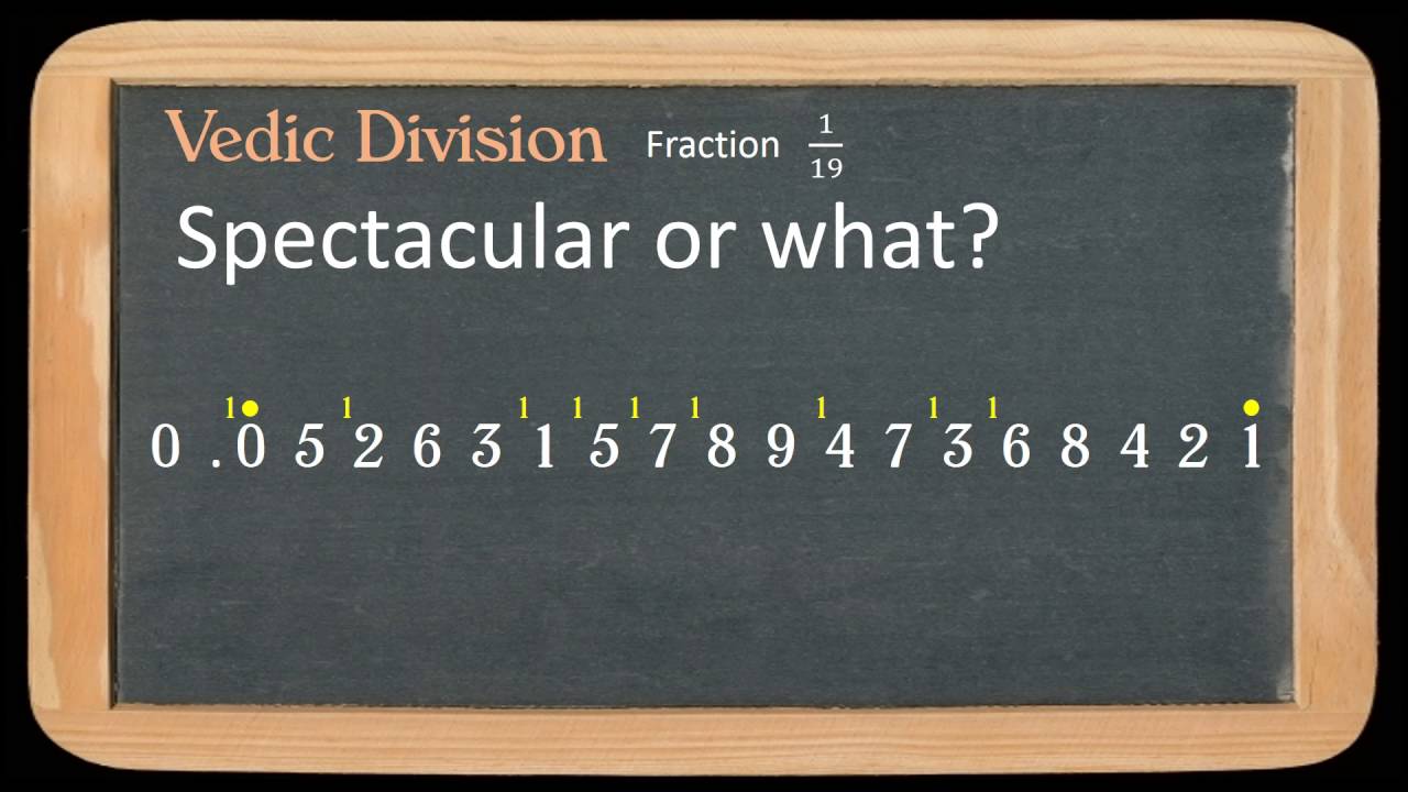 Vedic Division using 