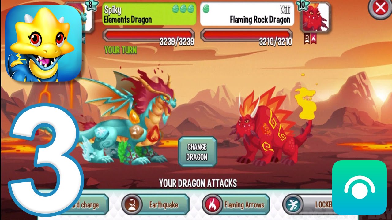 Dragon City - Gameplay Walkthrough Part 3 - Level 10-12 (iOS, Android)