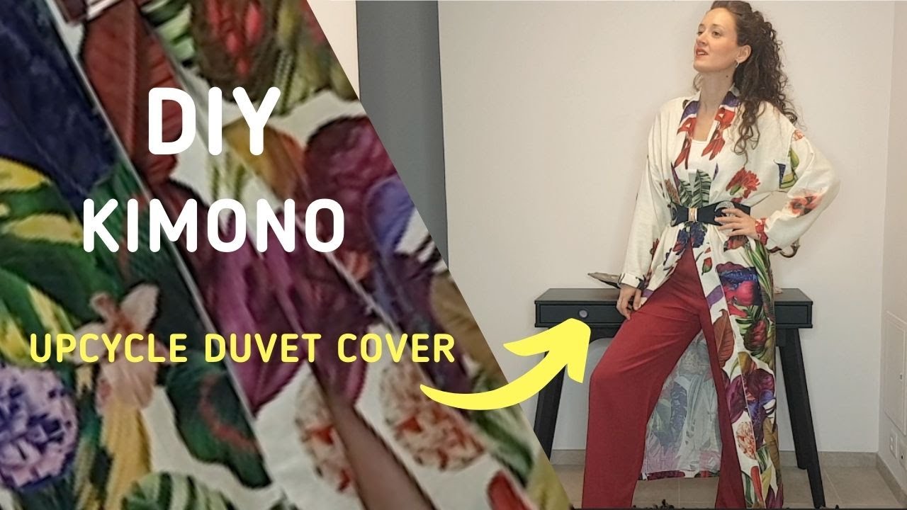 DIY Kimono with a duvet cover | upcycling clothes