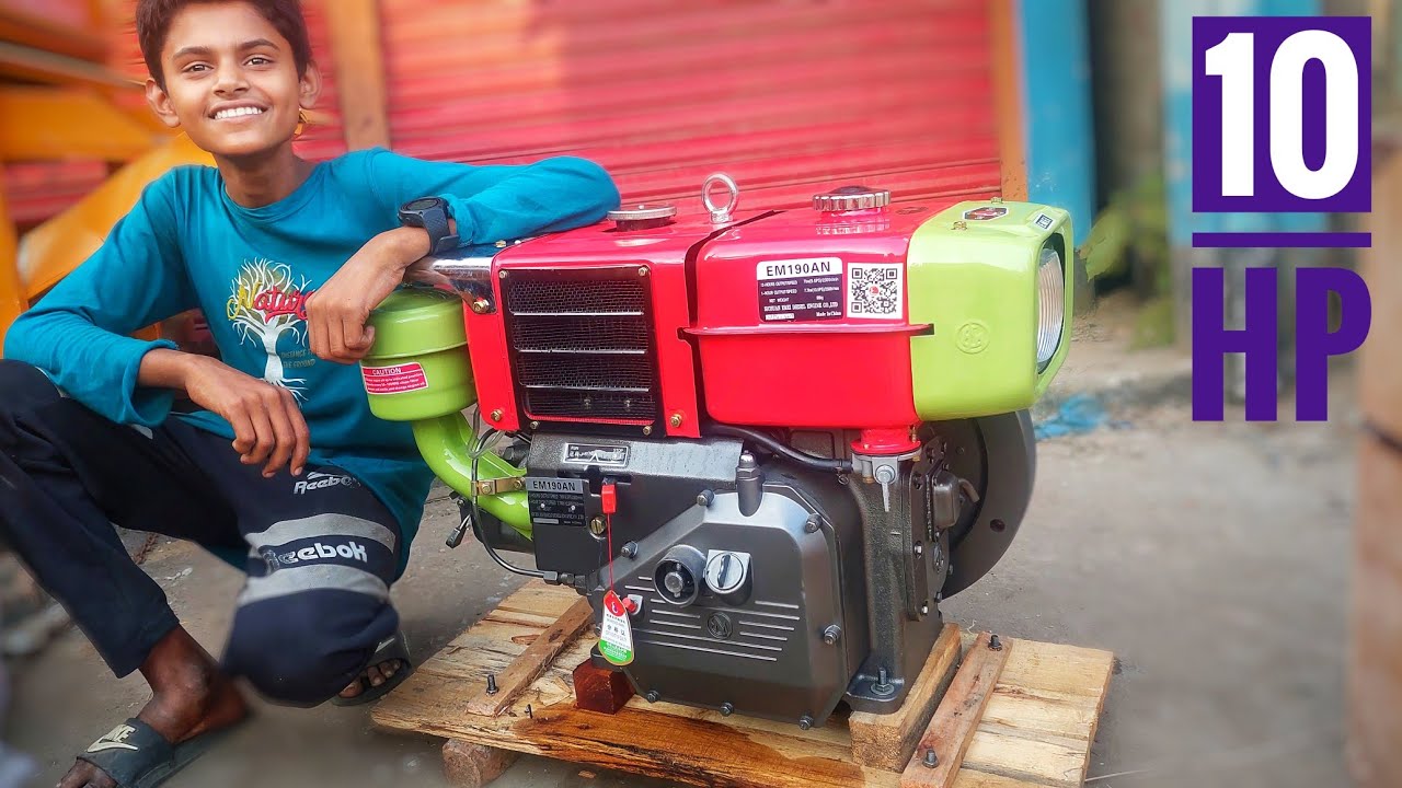 10HP EMEI DIESEL ENGINE UNBOXING  | 10HP diesel engine