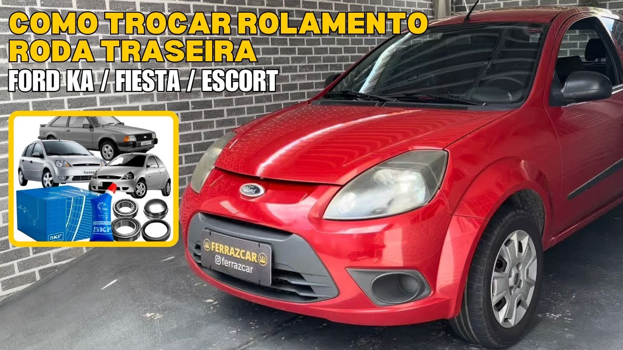 Como trocar rolamento roda traseira Ford Ka/ fiesta e escort